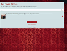 Tablet Screenshot of jimrosecircus.com